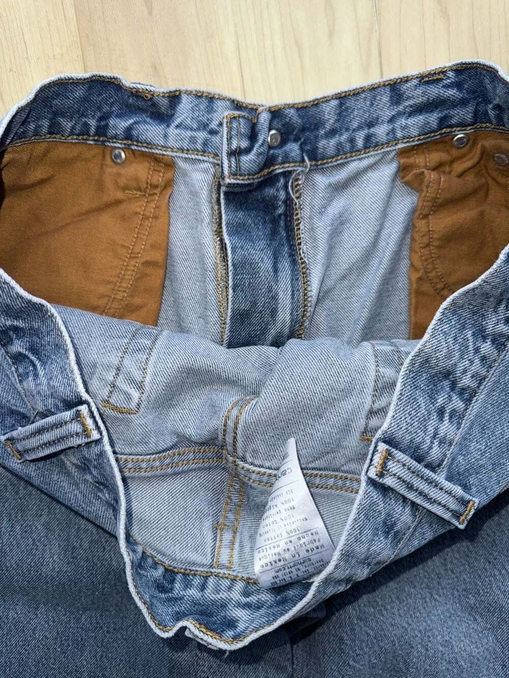 Carhartt 100066 Loose Fit Five-Pocket Jeans 38x32 Blue Wash - Picture 8 of 9